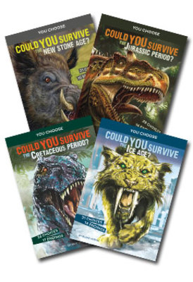 You Choose Prehistoric Survival Set of 4 book