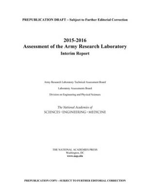 2015-2016 Assessment of the Army Research Laboratory book