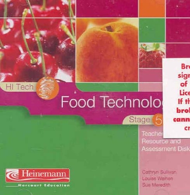 Food Technology: Teacher Resource and Assessment Disk book