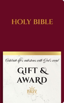 NRSV Updated Edition Gift & Award Bible (Imitation Leather, Burgundy) book