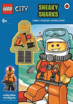 LEGO CITY: Sneaky Sharks Activity Book with Minifigure book