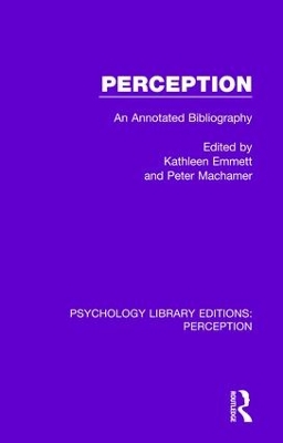 Perception: An Annotated Bibliography book