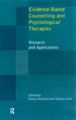 Evidence-based Counselling and Psychological Therapies book