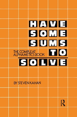 Have Some Sums to Solve by Steven Kahan
