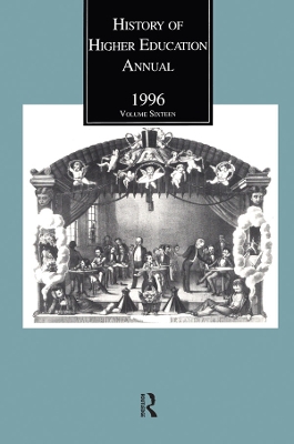 History of Higher Education Annual: 1996 by Roger L. Geiger