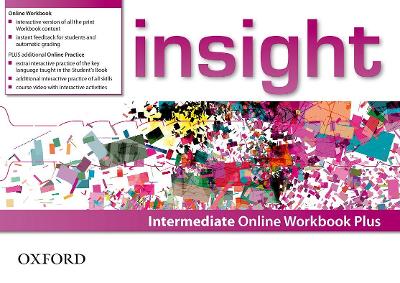 insight: Intermediate: Online Workbook Plus - Card with Access Code book