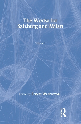 Works for Salzburg and Milan book