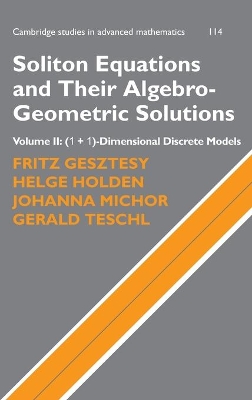 Soliton Equations and Their Algebro-Geometric Solutions: Volume 2, (1+1)-Dimensional Discrete Models book