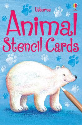 Animal Stencil Cards book