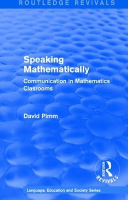 : Speaking Mathematically (1987) book