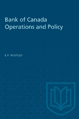 Bank of Canada Operations and Policy book