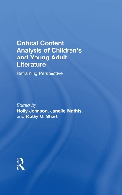 Critical Content Analysis of Children's and Young Adult Literature by Holly Johnson