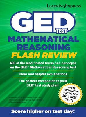 GED Test Mathematics Flash Review book