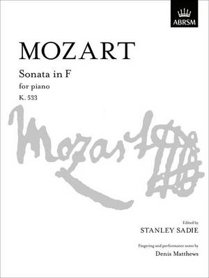 Sonata in F: K. 533 book