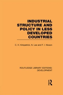 Industrial Structure and Policy in Less Developed Countries book