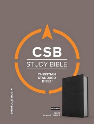 CSB Study Bible, Brown Genuine Leather, Indexed book