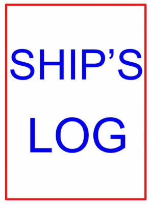 Large Ship's Log Book book