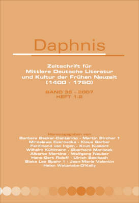 Zeitschrift Fur Mittlere Deutsche Literatur Und Kultur Der Fruhen Neuzeit (1400-1750): Bks. 1-2 book