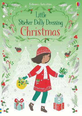 Little Sticker Dolly Dressing Christmas book