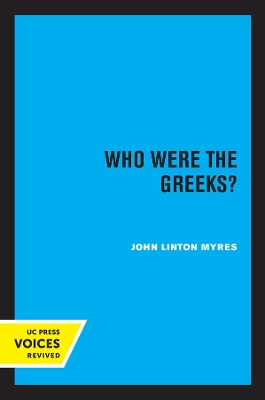 Who Were the Greeks? book