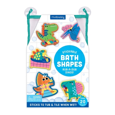 Rub-a-Dub Dinos Stickable Foam Bath Shapes book
