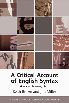 Critical Account of English Syntax by Keith Brown