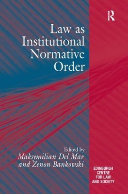 Law as Institutional Normative Order book