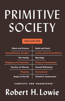 Primitive Society book