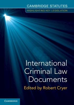 International Criminal Law Documents book