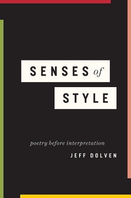 Senses of Style by Jeff Dolven