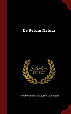 de Rerum Natura by Lucretius