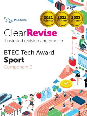 ClearRevise BTEC Level 1/2 Tech Award Sport: Component 3: 2023 book