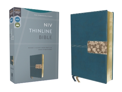 NIV, Thinline Bible, Leathersoft, Teal, Red Letter, Comfort Print book