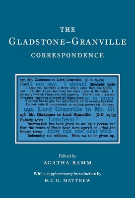 Gladstone-Granville Correspondence book