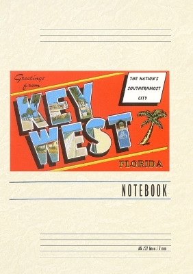 Vintage Lined Notebook Greetings from Key West book