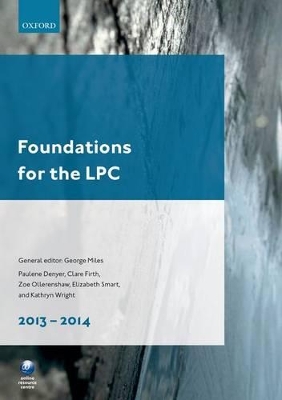 Foundations for the LPC 2013-14 book