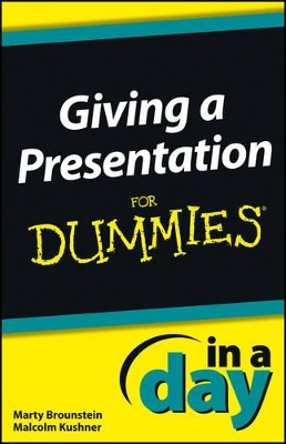 Giving a Presentation In a Day For Dummies book