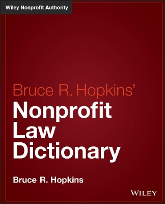 Hopkins' Nonprofit Law Dictionary book