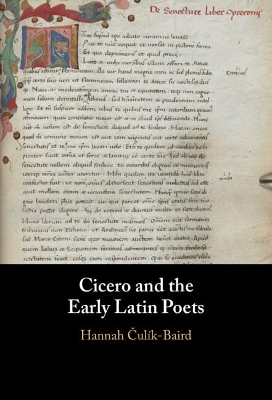 Cicero and the Early Latin Poets book