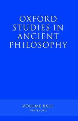 Oxford Studies in Ancient Philosophy by David Sedley