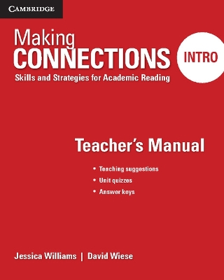 Making Connections Intro Teacher's Manual book