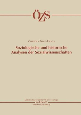 Soziologische und historische Analysen der Sozialwissenschaften book