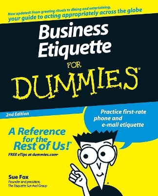 Business Etiquette For Dummies book