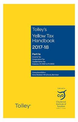 Tolley's Yellow Tax Handbook 2017-18 book