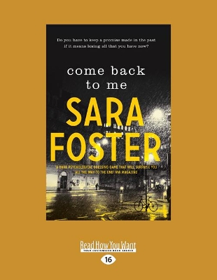 Come Back to Me by Sara Foster