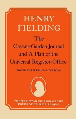 Covent-Garden Journal and A Plan of the Universal Register-Office book