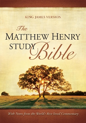 The Matthew Henry Study Bible (Red Letter, Bonded Leather, Black) by Hendrickson Publishers