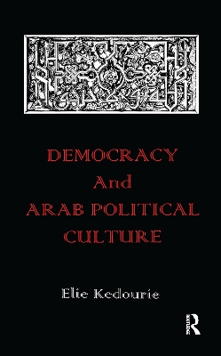 Democracy and Arab Political Culture book