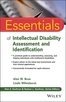 Essentials of Intellectual Disability Assessment and Identification book