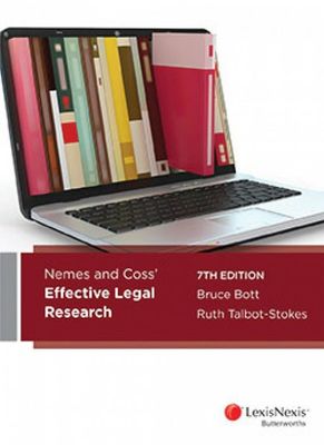 Nemes & Coss’ Effective Legal Research book